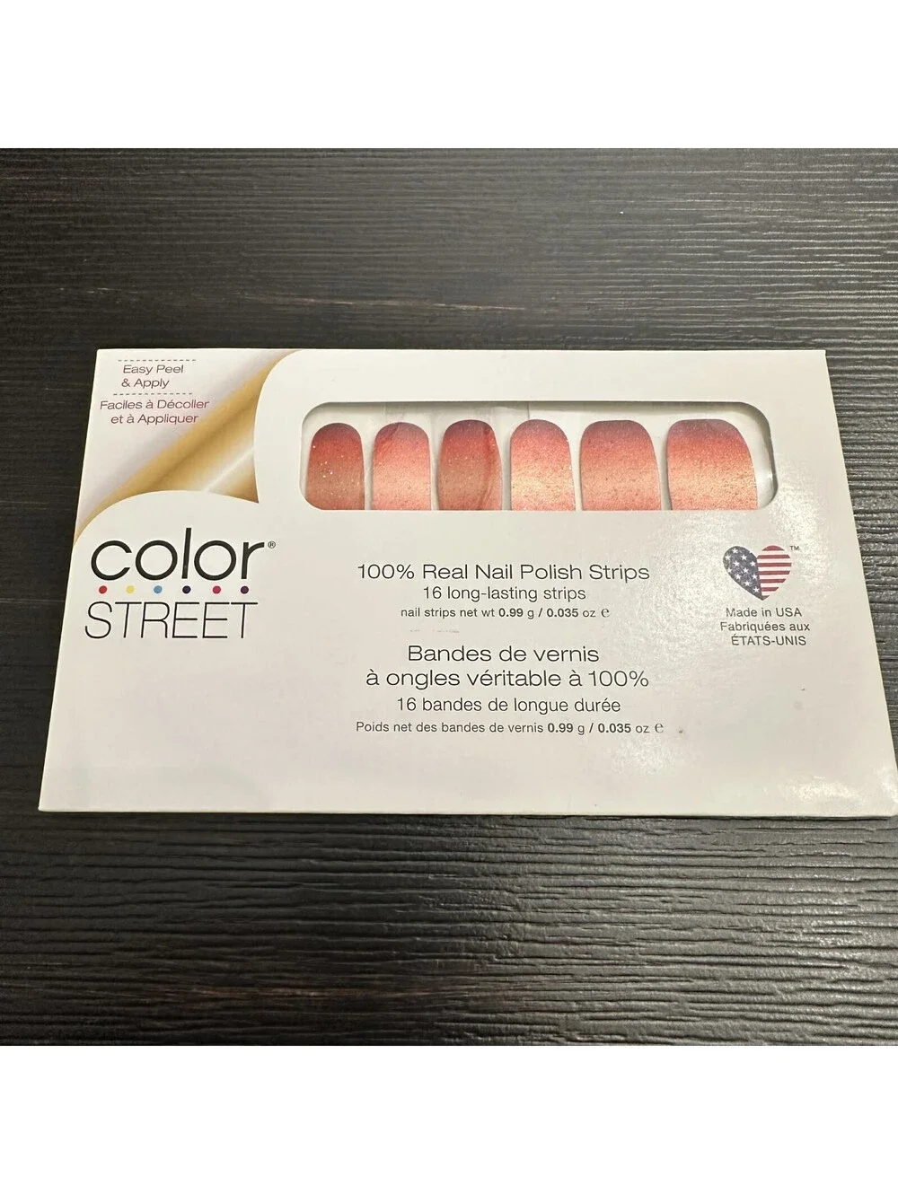 Color Street Solar Flare Nail Polish Strips 16 Count 100% Real Nail Polish, New